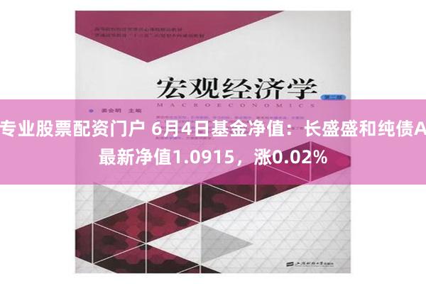 专业股票配资门户 6月4日基金净值：长盛盛和纯债A最新净值1.0915，涨0.02%