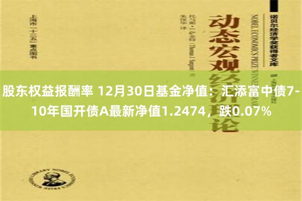 股东权益报酬率 12月30日基金净值：汇添富中债7-10年国开债A最新净值1.2474，跌0.07%